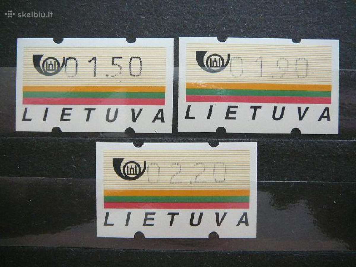 Lietuva 1996 Pasto automatu zenklai (atm) sv96