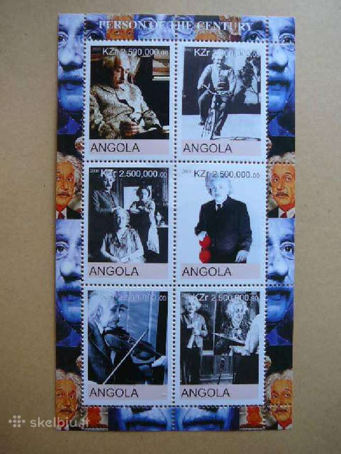 A. Einsteinas Angola 2000 Mnh agn03s