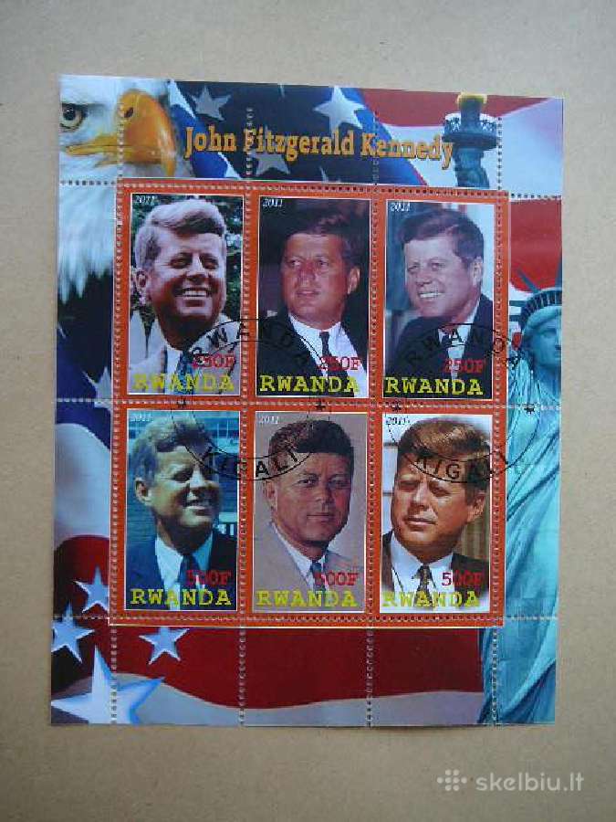 Prezidentas - J. Kenedis Ruanda 2011 antsp. s881