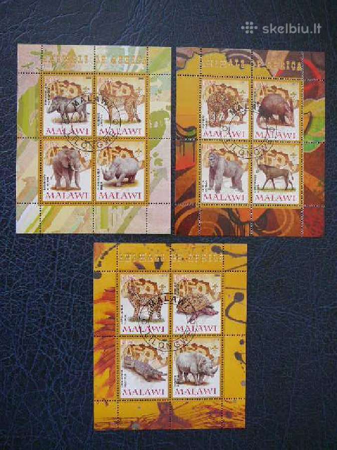 Zverys Afrikos Malavis 2008 antsp. s251/3