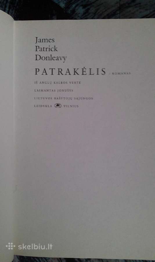 "patrakėlis"james Patrick Donleavy 2008 m.rom - nuotraukos Nr. 2