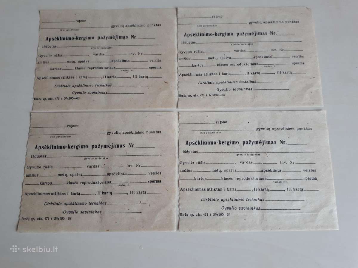 Apsėklinimo-kergimo pažymėjimas
