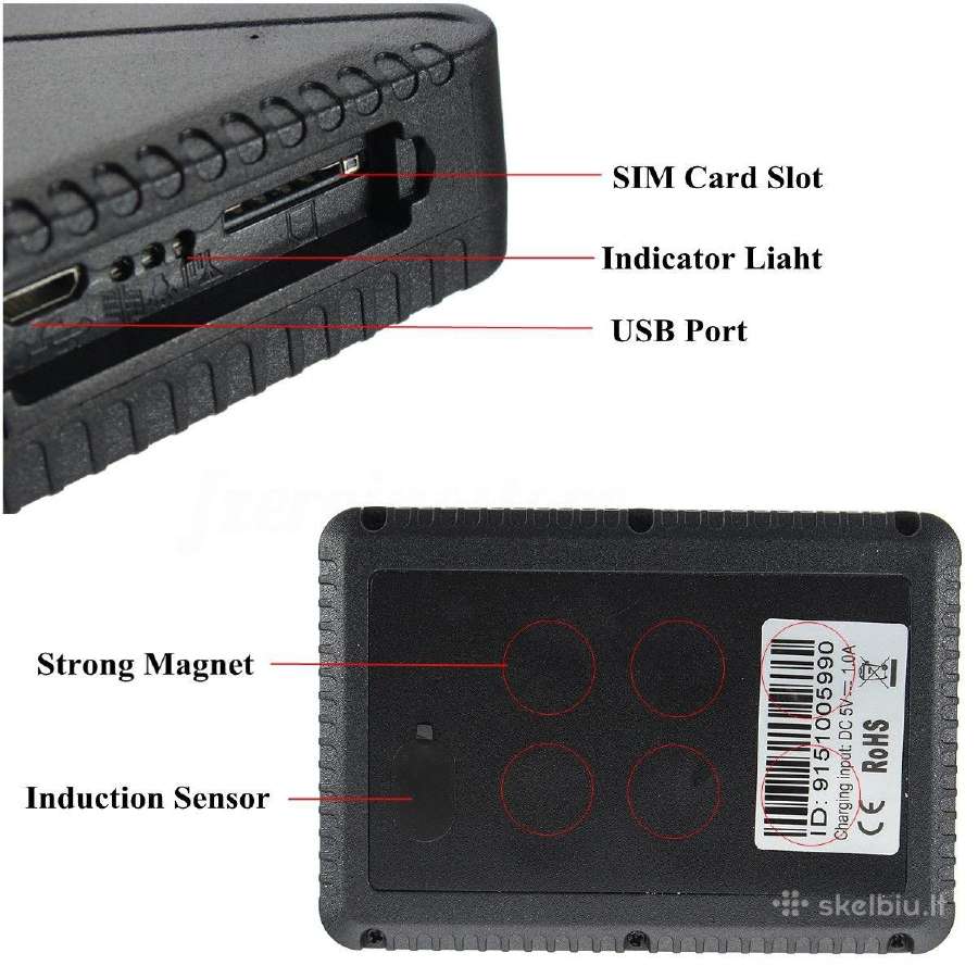 Tkstar GPS 10000 mah (120 Parų) su stipriu magnetu - nuotraukos Nr. 6