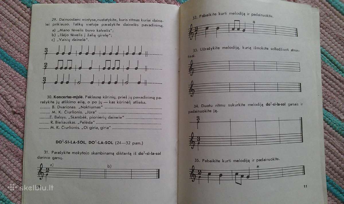 Muzikos sąsiuvinys 3 klasei iš ankstesnių laikų - nuotraukos Nr. 3