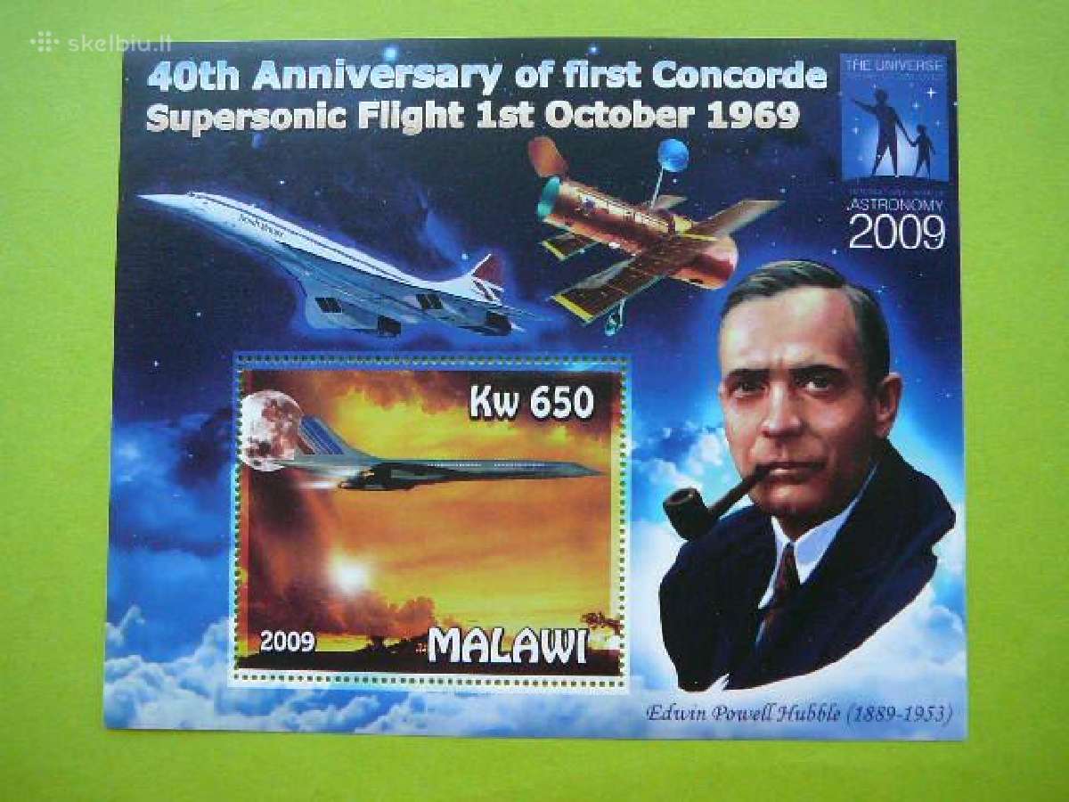 Kosmosas Concorde E. P. Hubble svarus mal0209