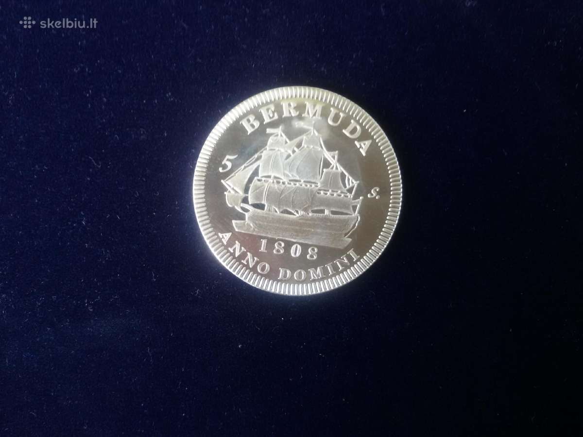 Bermuda 5 shillings 1808m replika Cu-ni laivas | Skelbiu.lt Bermuda 5 shillings 1808m replika Cu-ni laivas