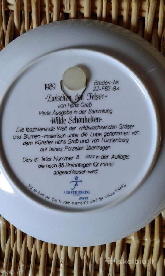 Kolekcinės lėkštės-furstenberg - nuotraukos Nr. 4