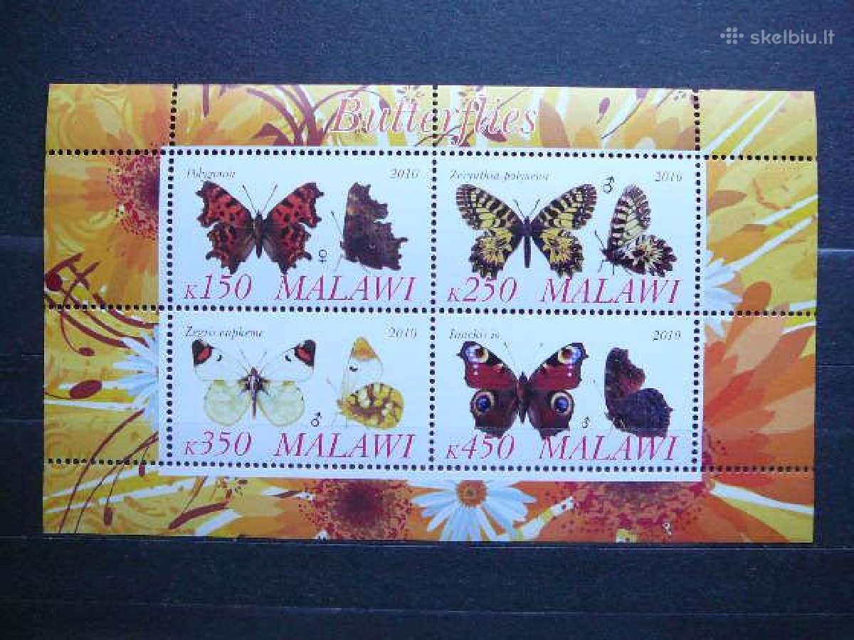 Drugeliai Malavis 2010 svarus g121a