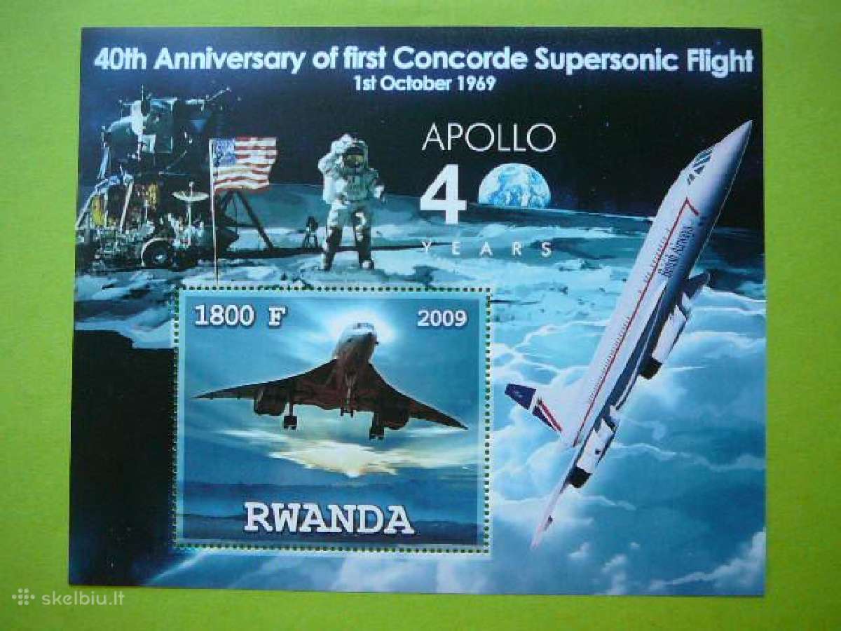 Kosmosas Apollo Lektuvai Concorde svarus rwa0109