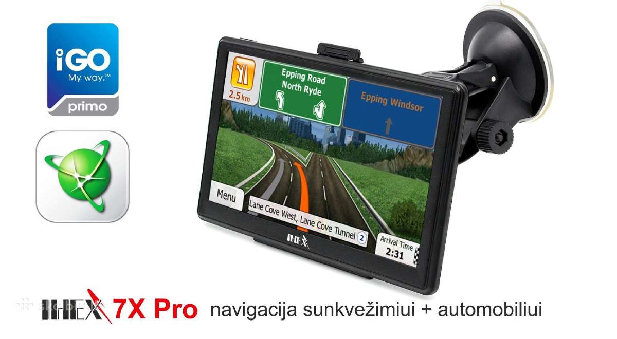 Naujausias GPS navigacija ihex 7x Pro - nuotraukos Nr. 8