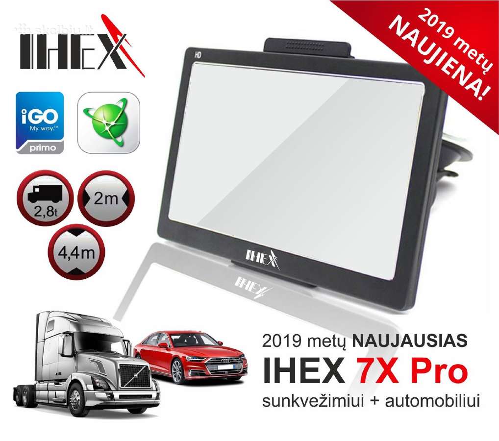 Naujausias GPS navigacija ihex 7x Pro - nuotraukos Nr. 13