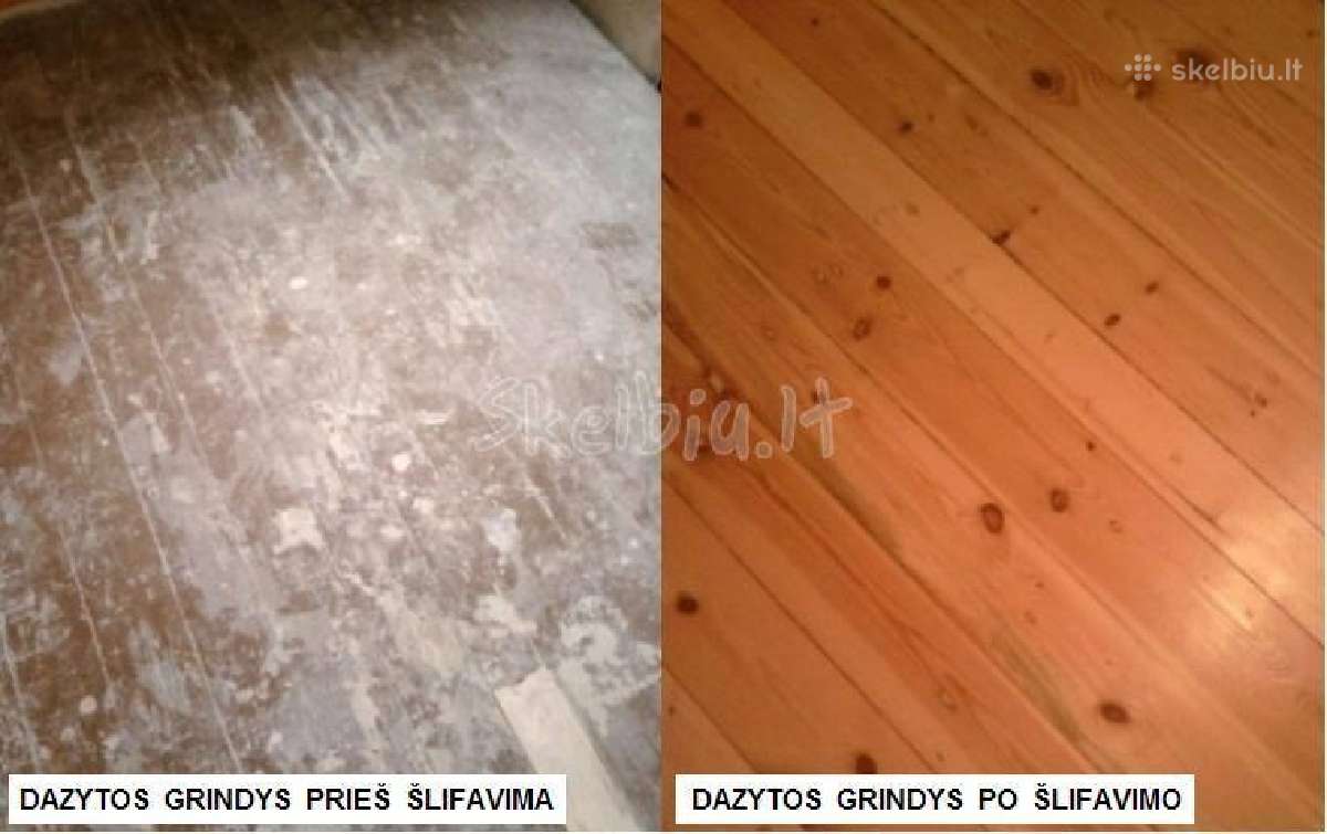 Grindų šlifavimas restauravimas nuo 9eur - nuotraukos Nr. 6