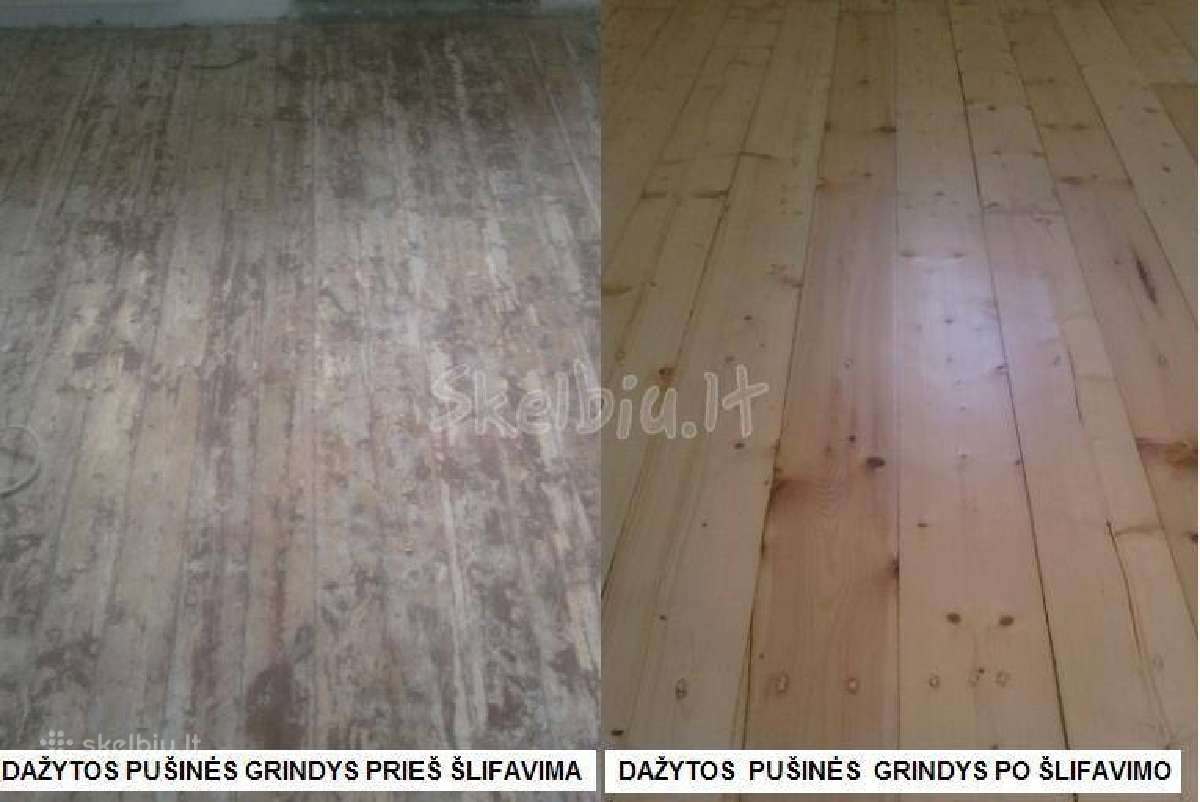 Grindų šlifavimas restauravimas nuo 9eur - nuotraukos Nr. 7