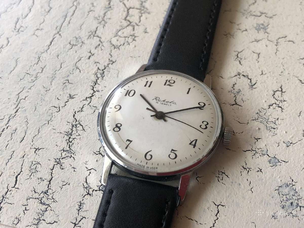 Rankinis laikrodis Poljot slim, Luch slim, Raketa - nuotraukos Nr. 7