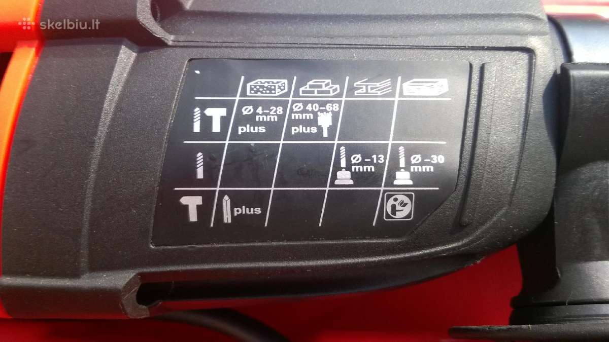 Pigiausiai Perforatorius 3150w su kaltais,grąžtais - nuotraukos Nr. 9
