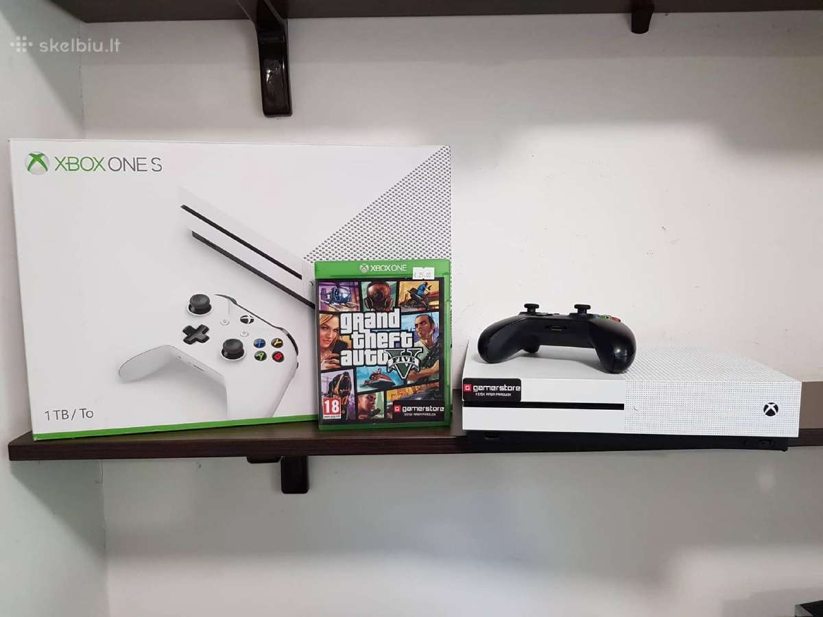 Xbox One Slim 1tb + Gta V Garantija - nuotraukos Nr. 2