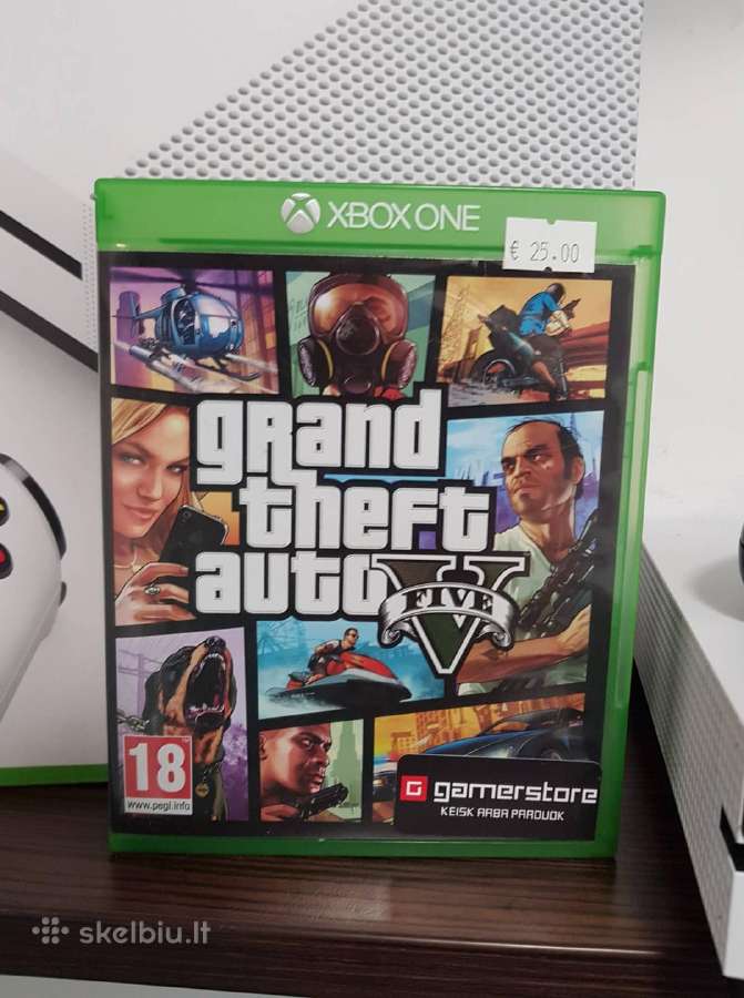 Xbox One Slim 1tb + Gta V Garantija - nuotraukos Nr. 9