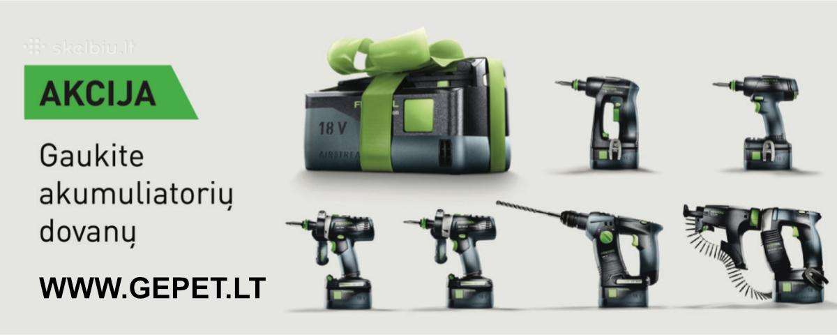 Festool įrankiai ir jų priedai. Nauji. Akcijos - nuotraukos Nr. 20
