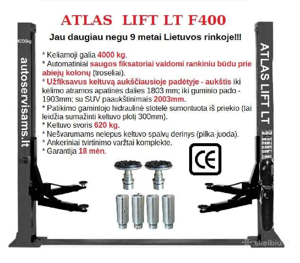 Autokeltuvas Atlas F400a