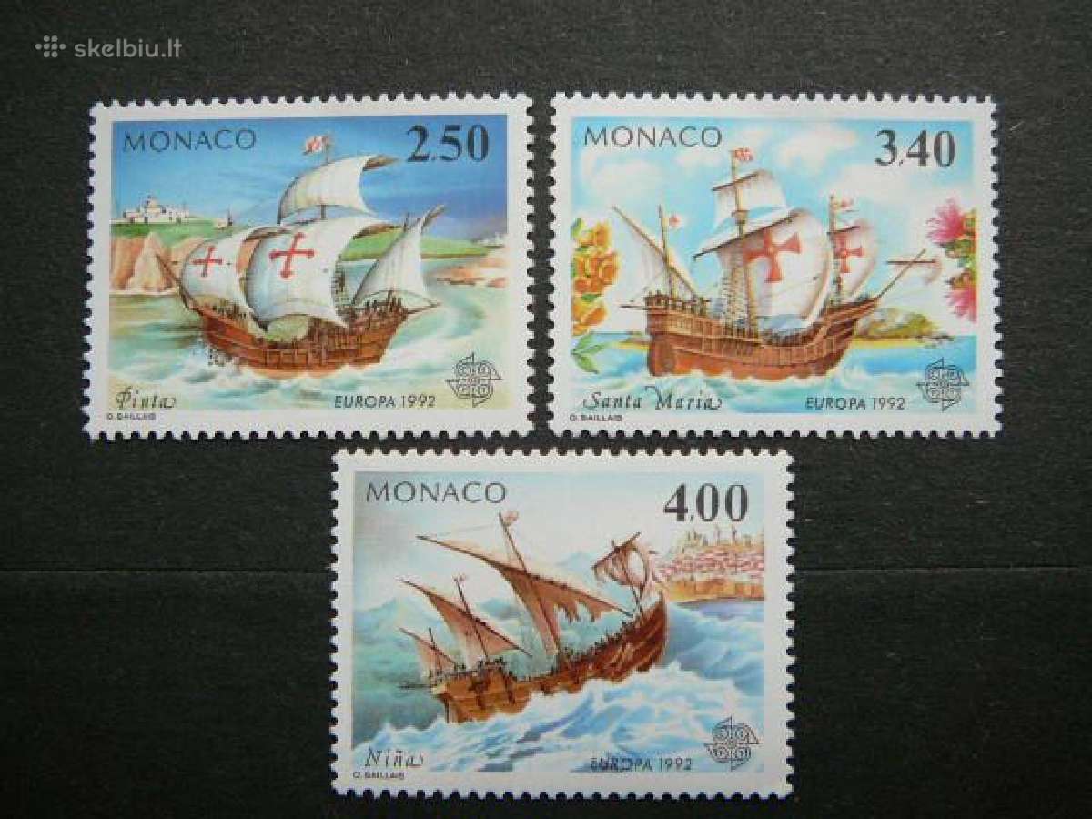 Kolumbas Burlaiviai Europa Monakas 1992 mo1564