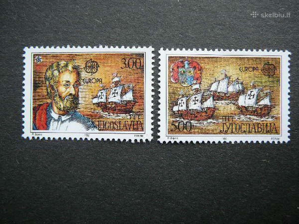 Kolumbas Burlaiviai Europa Jugoslavija 1992 js874