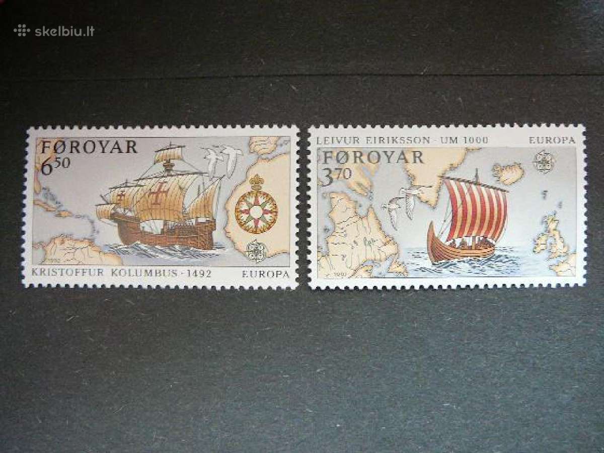 Kolumbas Burlaiviai Europa Farerai 1992 fr673
