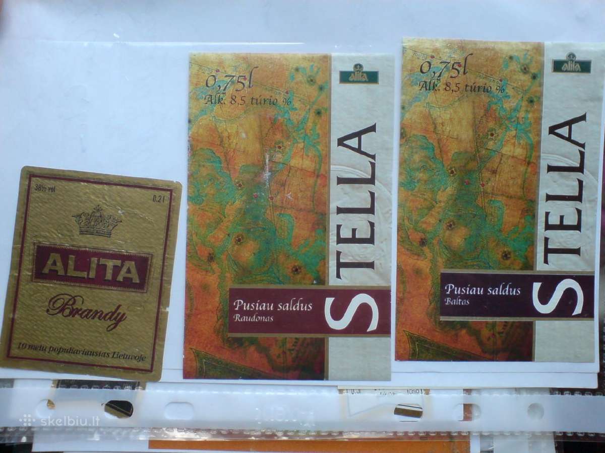 Senos alkoholio etiketės ,Alyta" -1 - nuotraukos Nr. 11