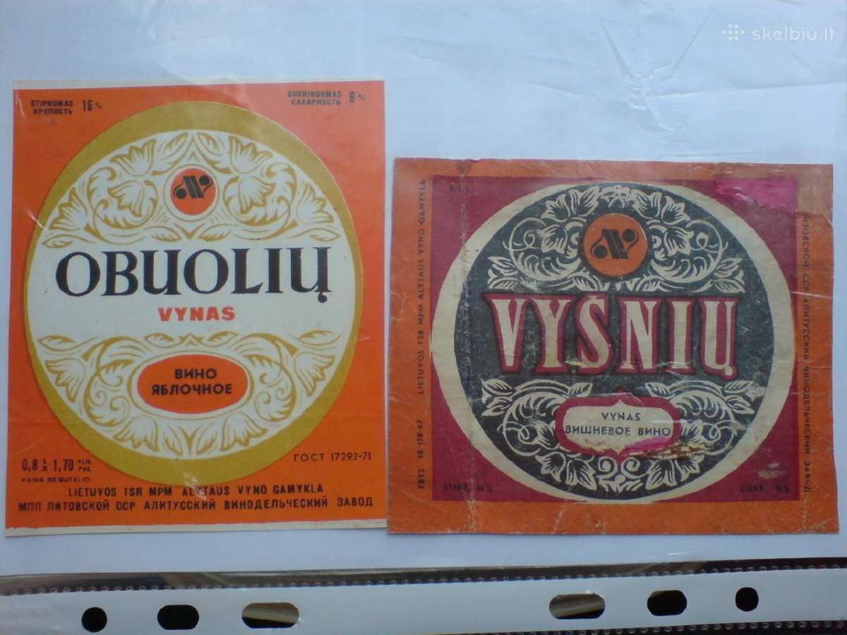 Senos alkoholio etiketės ,Alyta" -1 - nuotraukos Nr. 14