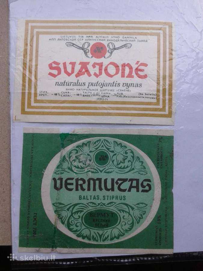 Senos alkoholio etiketės ,Alyta" -1 - nuotraukos Nr. 19