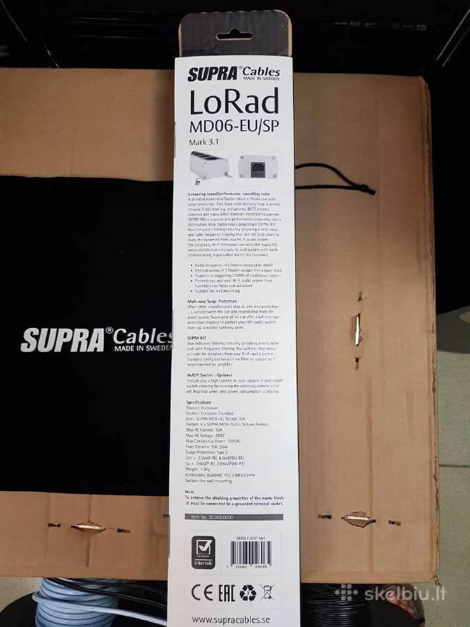 Supra Sword Combicon 2x3m akustinis laidas - nuotraukos Nr. 16