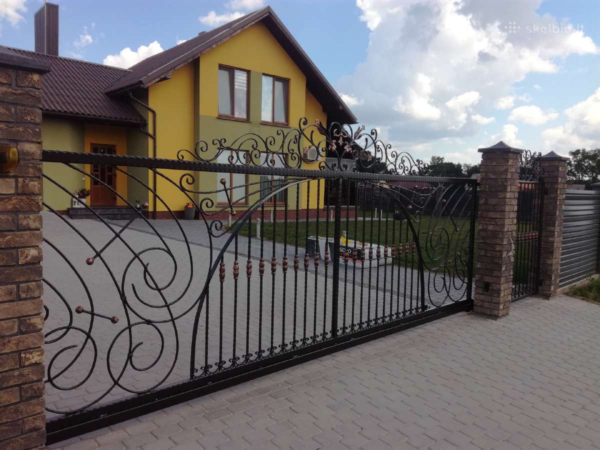 Stumdomi vartai nuo 1600 su varikliu, milt.dažymu - nuotraukos Nr. 5