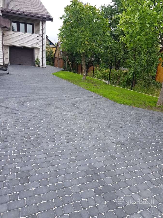 Trinkelių klojimas, žemiu lyginimas - nuotraukos Nr. 8