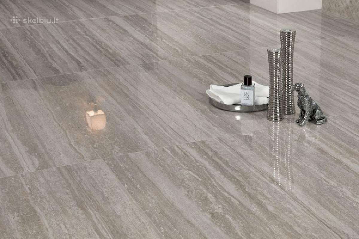 Itališkos plytelės 45 x 90 Travertino Silver - nuotraukos Nr. 3