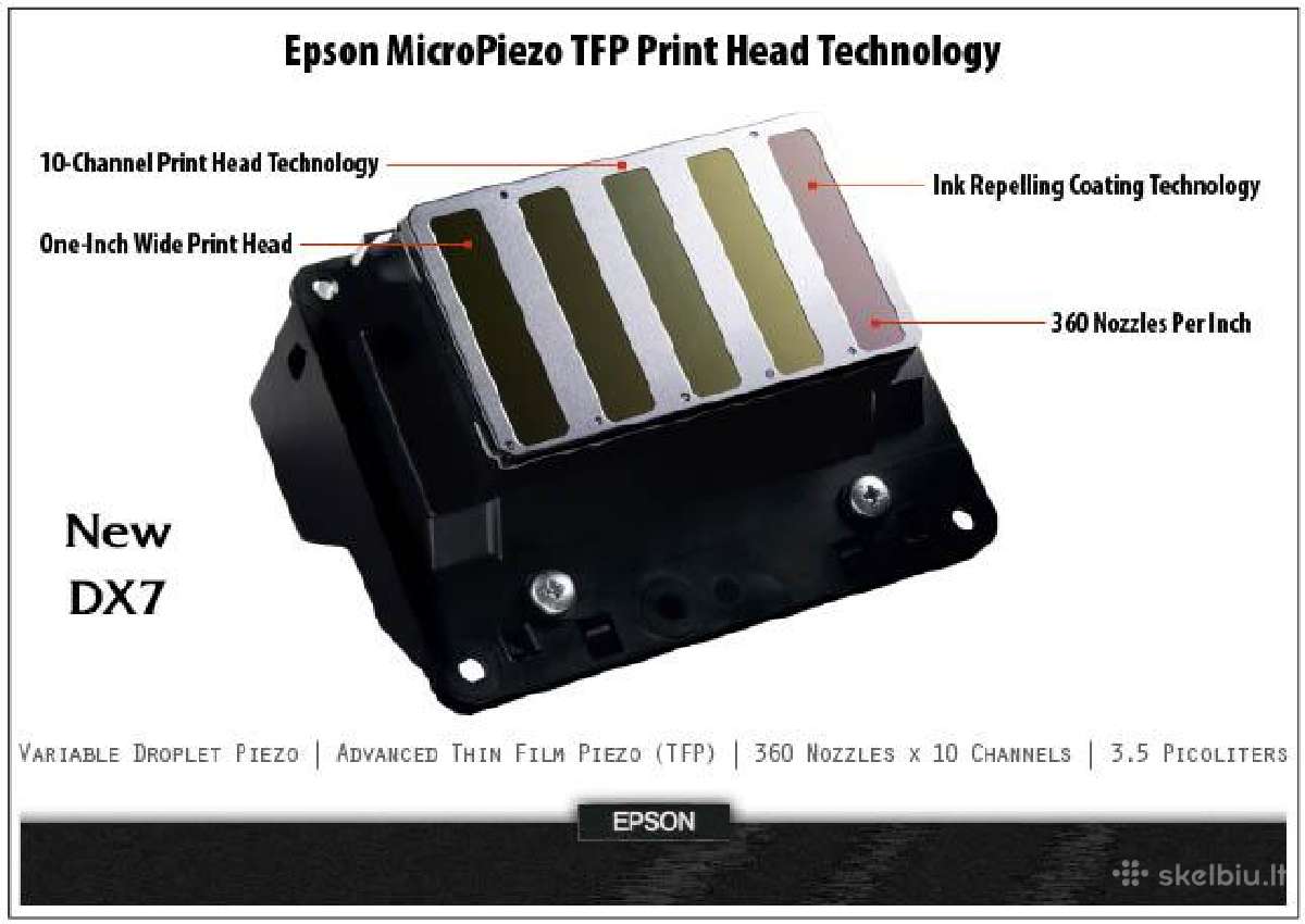 Epson L4150 L4160 P600 Ecotank Surecolor F100 head - nuotraukos Nr. 2