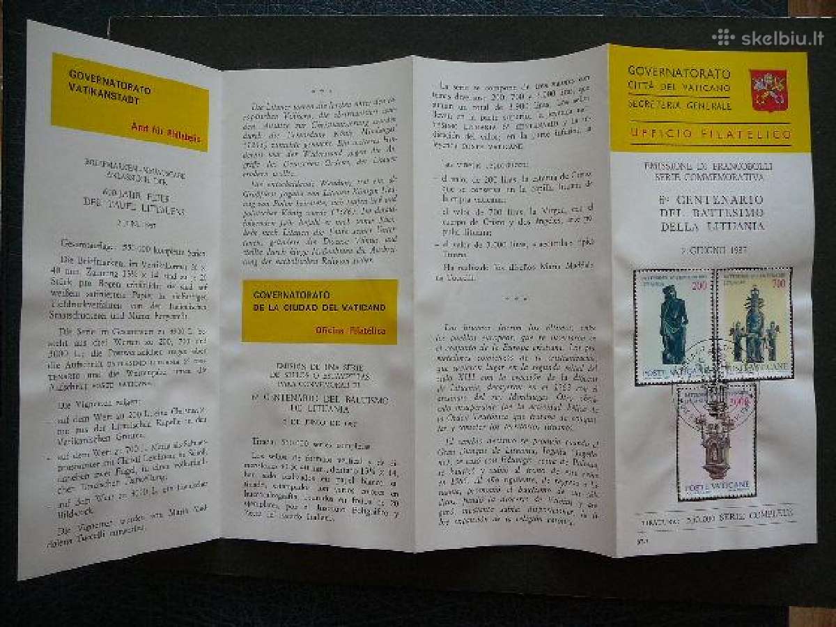 Vatikanas Sv.statuleles (Lietuva) 1987 Pda22 - nuotraukos Nr. 2