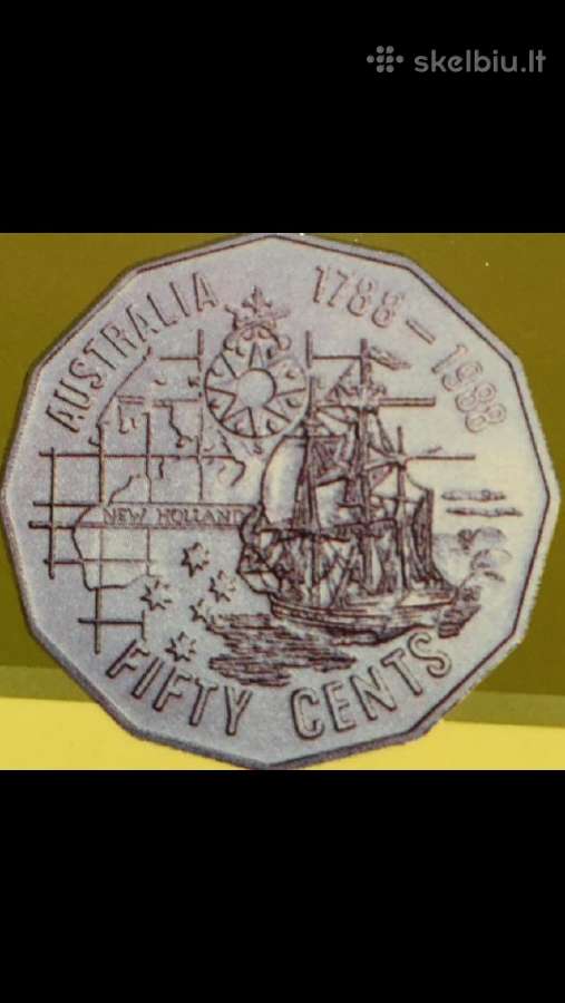 Monetos Australija 1988m. 8 vnt. cu-ni