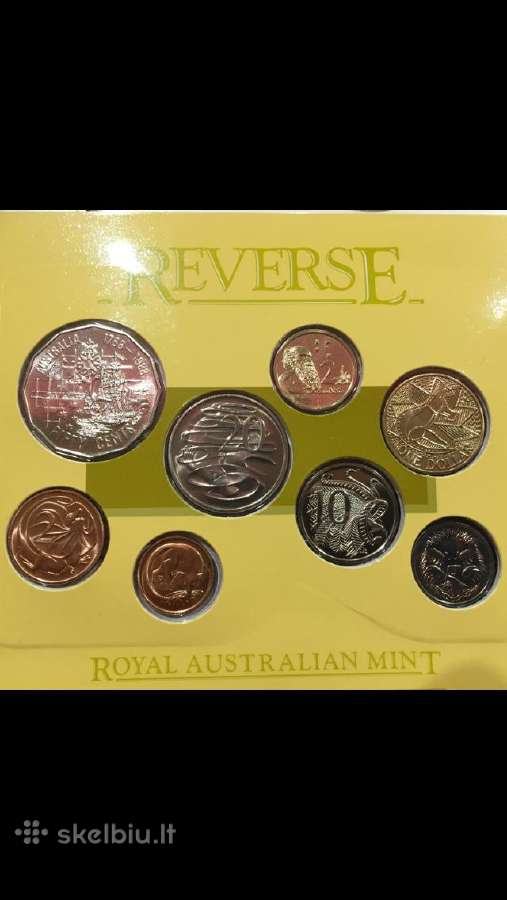 Monetos Australija 1988m. 8 vnt. cu-ni - nuotraukos Nr. 2