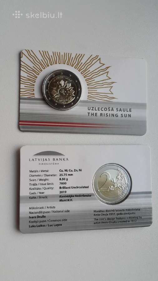 2019 Latvija ,Tekanti saulė