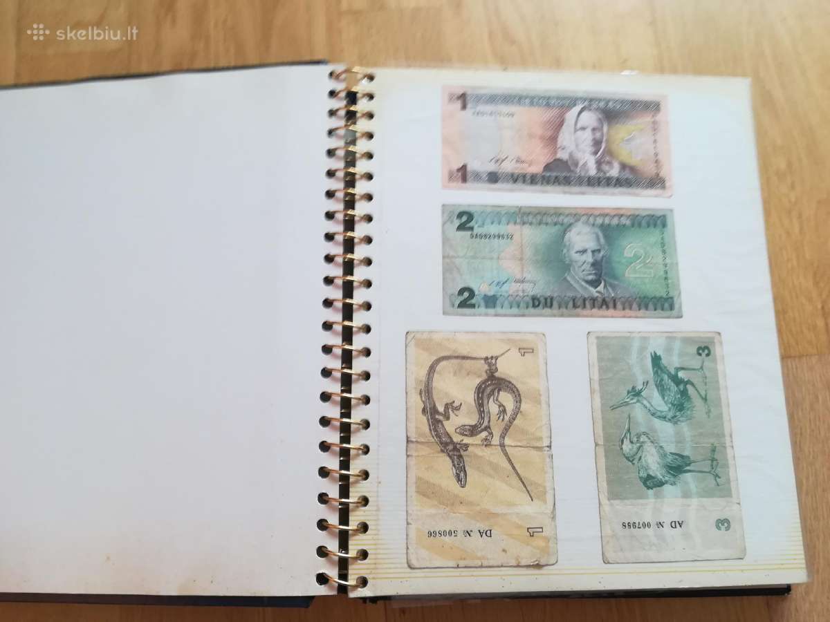 Pilnas albumas banknotų