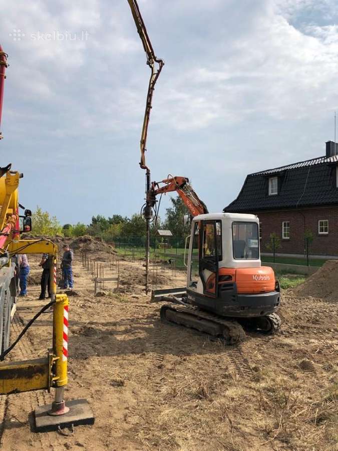Žemės kasimo, gręžimo darbai 3,5 t. ekskavatoriumi - nuotraukos Nr. 2