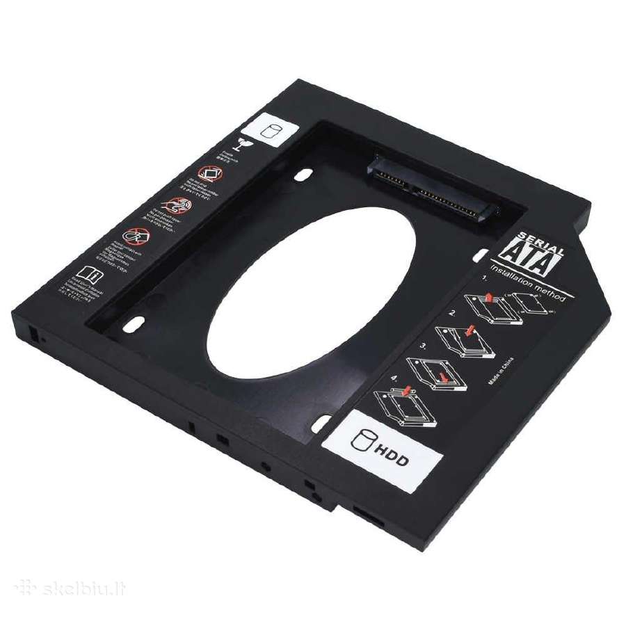 HDD Caddy 9.5 ir 12.7 Sata 3.0 CD-rom adapteris - nuotraukos Nr. 5
