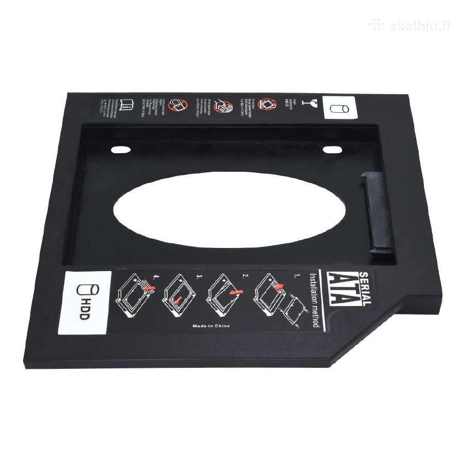 HDD Caddy 9.5 ir 12.7 Sata 3.0 CD-rom adapteris - nuotraukos Nr. 7