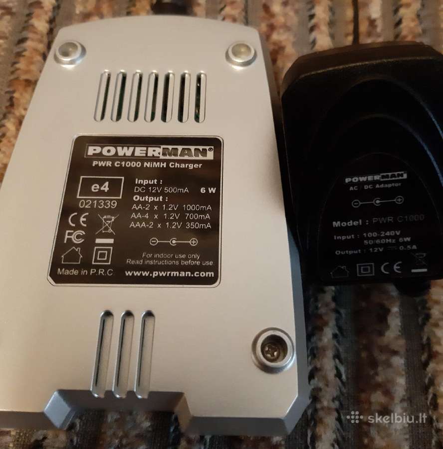 Power Man pakrovėjas A A ir Aa akumuliatoriams - nuotraukos Nr. 2
