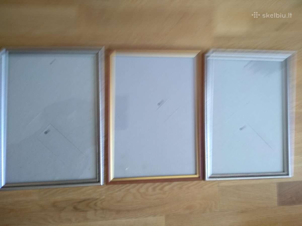 Rėmeliai 3 vnt 25x32, 1vmt 26x35 vos vos didesnis,