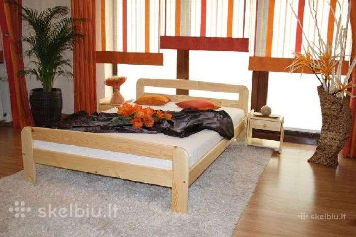Akcija! Nauja medinė lova 180x200 tik 165eur - nuotraukos Nr. 5