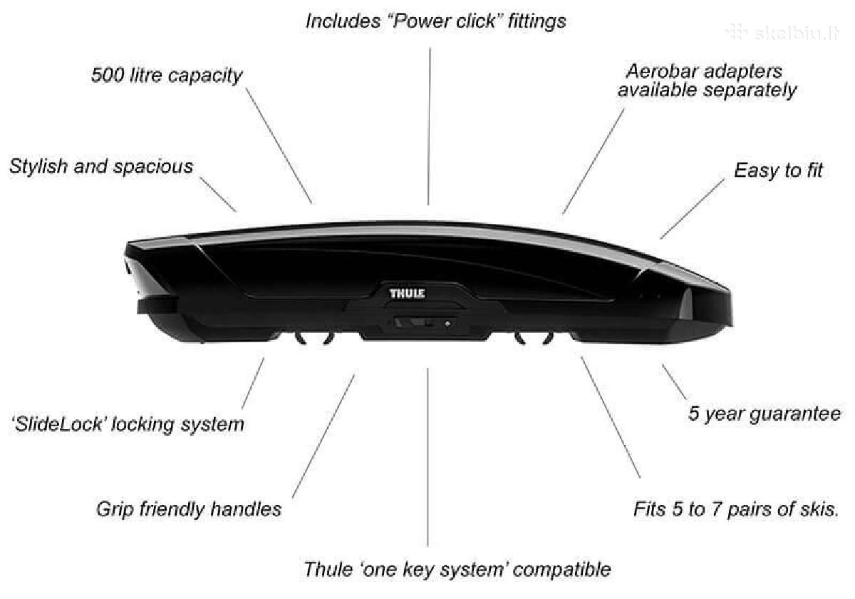 Thule Motion XT XL XXL Pacific 780 stogo bagazine - nuotraukos Nr. 3