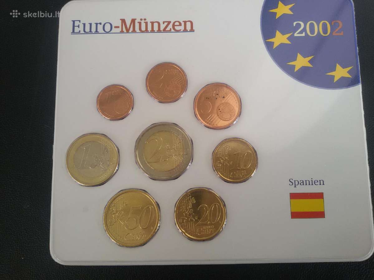 Ispanija 2001m Euro rinkinukas Unc - nuotraukos Nr. 2
