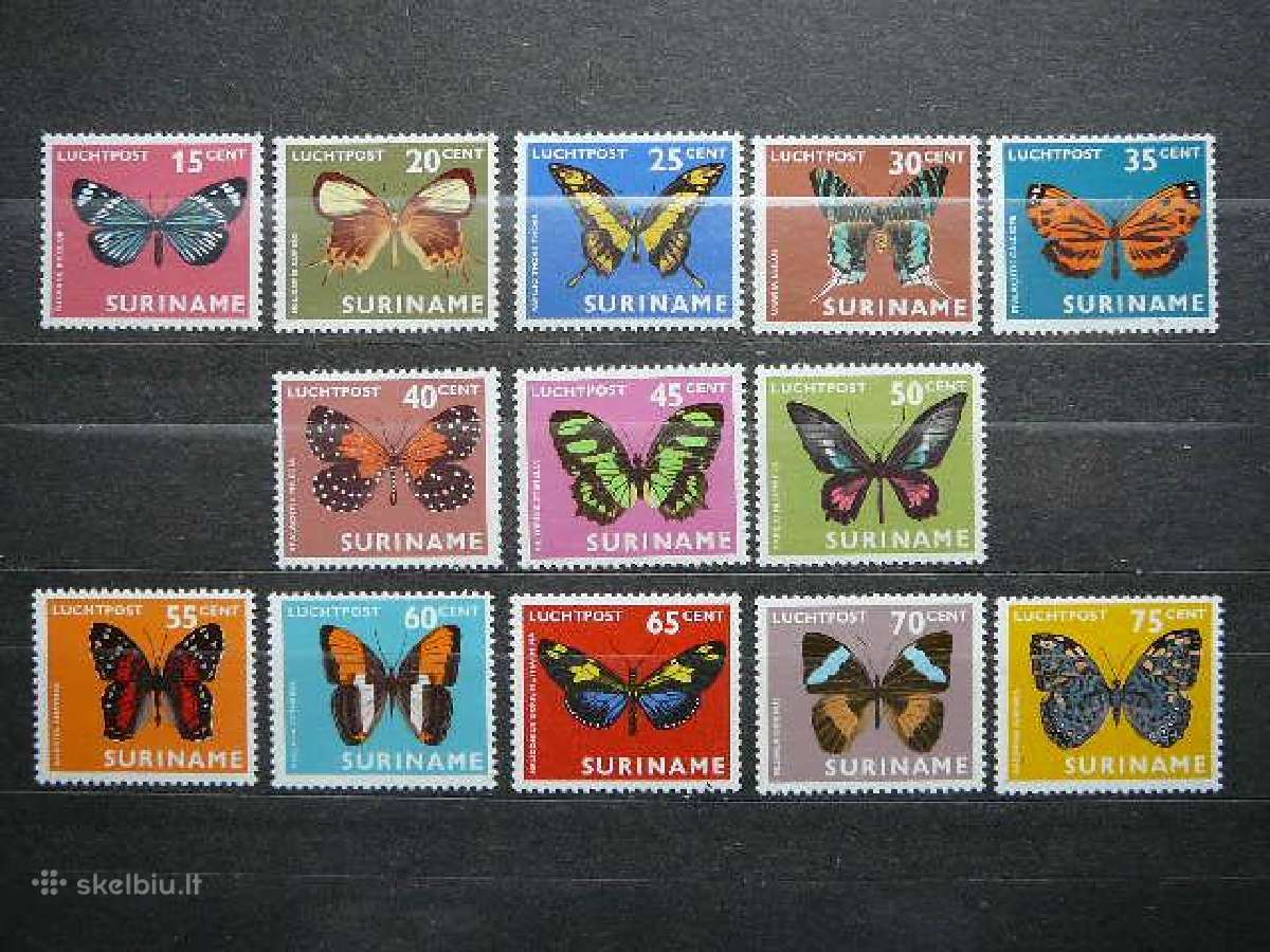 Drugeliai Surinamas svarus snm550