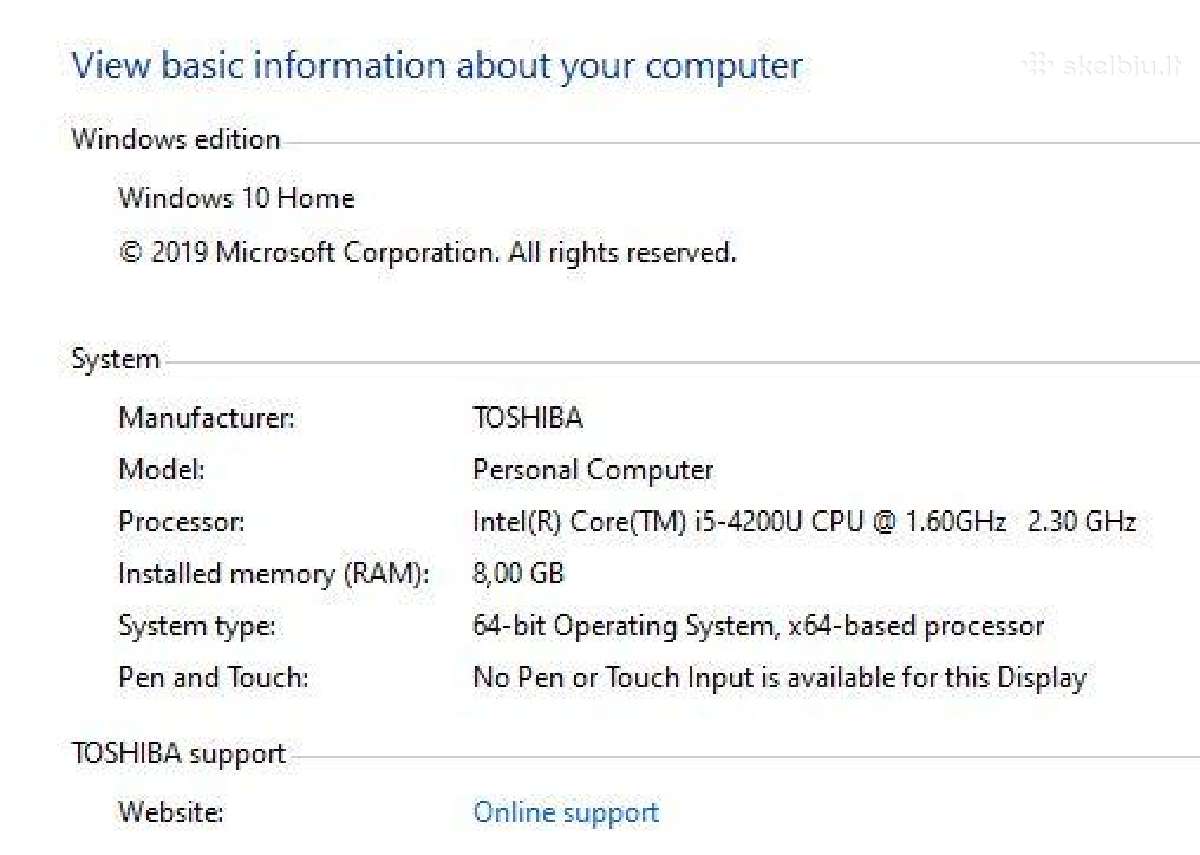 Toshiba Satellite Z30-a - nuotraukos Nr. 14