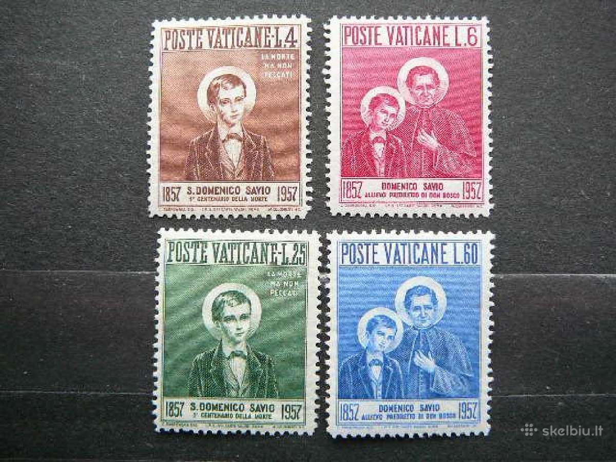 Sv. D. Savio Vatikanas 1957 svarus mnh vt266s